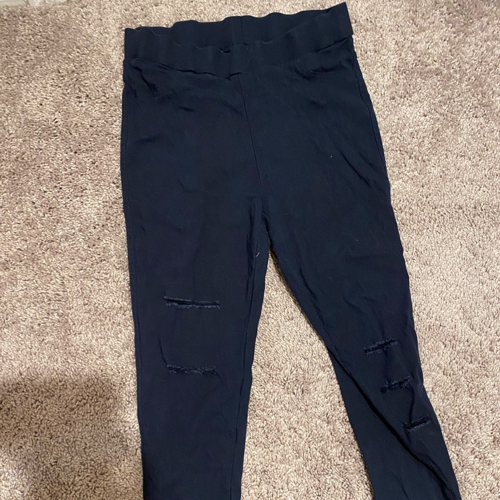 XL navy blue ripped jeggings